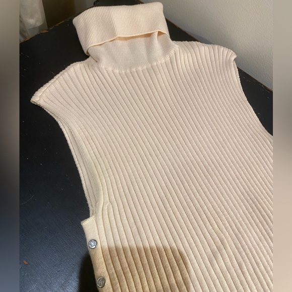 Rare Vintage Celine Wool Top - Cream / Ivory Size Small - Picture 4 of 12